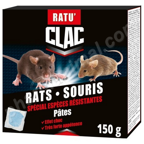 RATU'CLAC PATE SOURIS/RATS	b/150 g   pate	(7j)